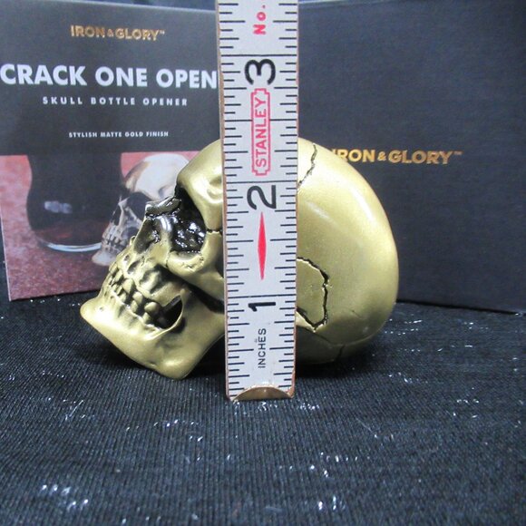 Iron & Glory Heavyweight Metal Skull Bottle Opener - Picture 10 of 10